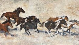 Horse Painting in Encaustic Wax by Abra Johnson