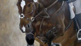 Horse Painting in Encaustic Wax by Abra Johnson