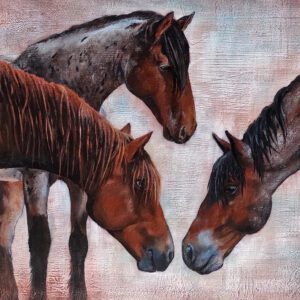 Horse Art of Wild Mustangs