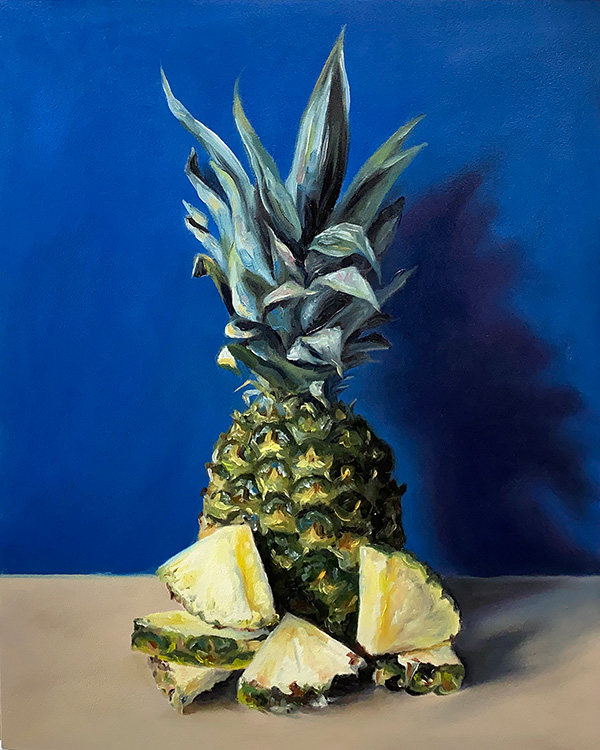 "Pineapple" 11x14 Original Oil Painting by Abra Johnson
