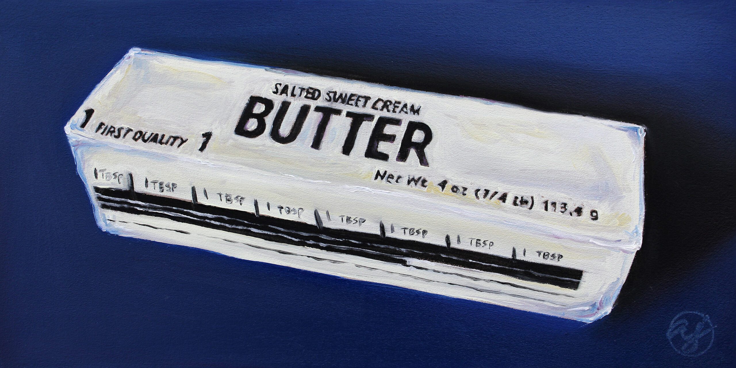 "Butter" 6x12 Original Oil Painting by Abra Johnson