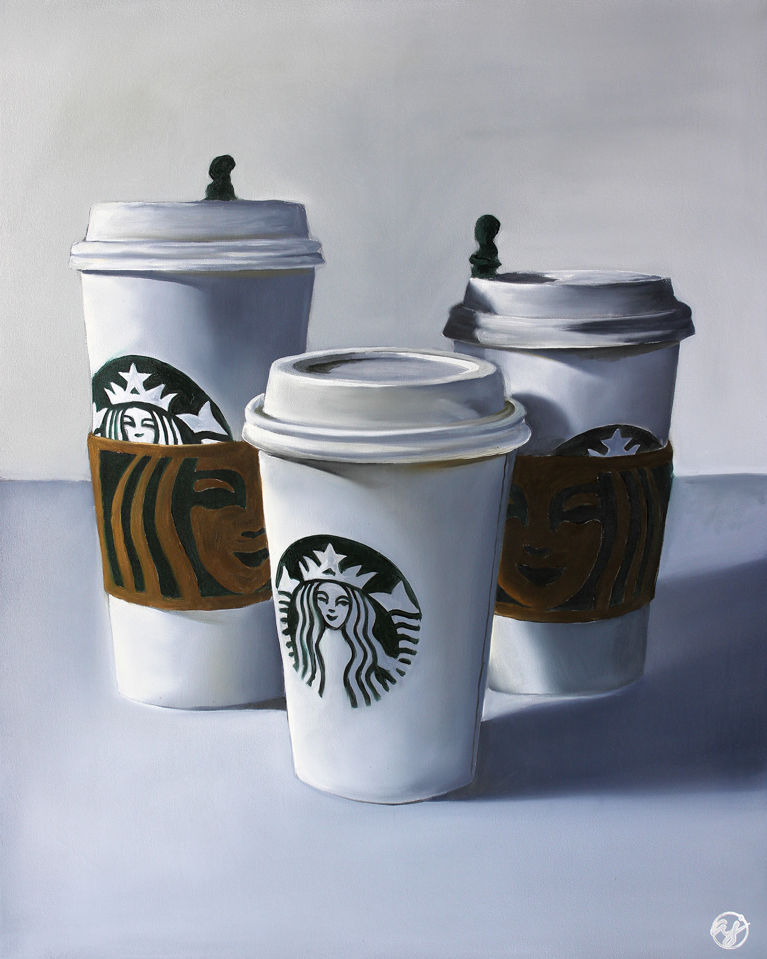 "Starbucks Family" 12x15 Print