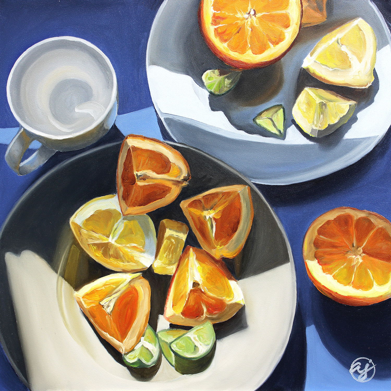 "Citrus Tea" 12x12 Print