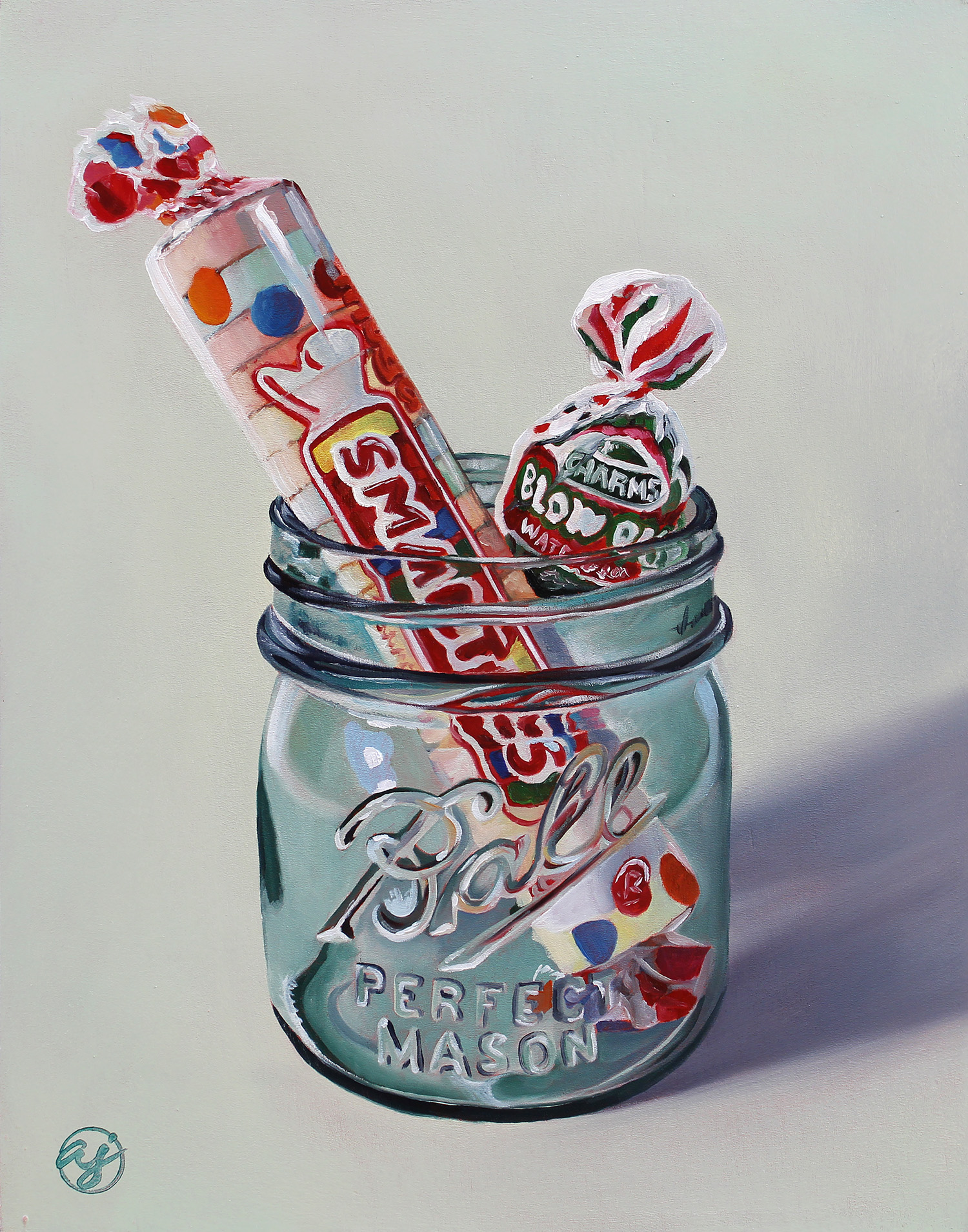 "Smarties & Blow Pop" 11x14" Original Oil Painting by Abra Johnson