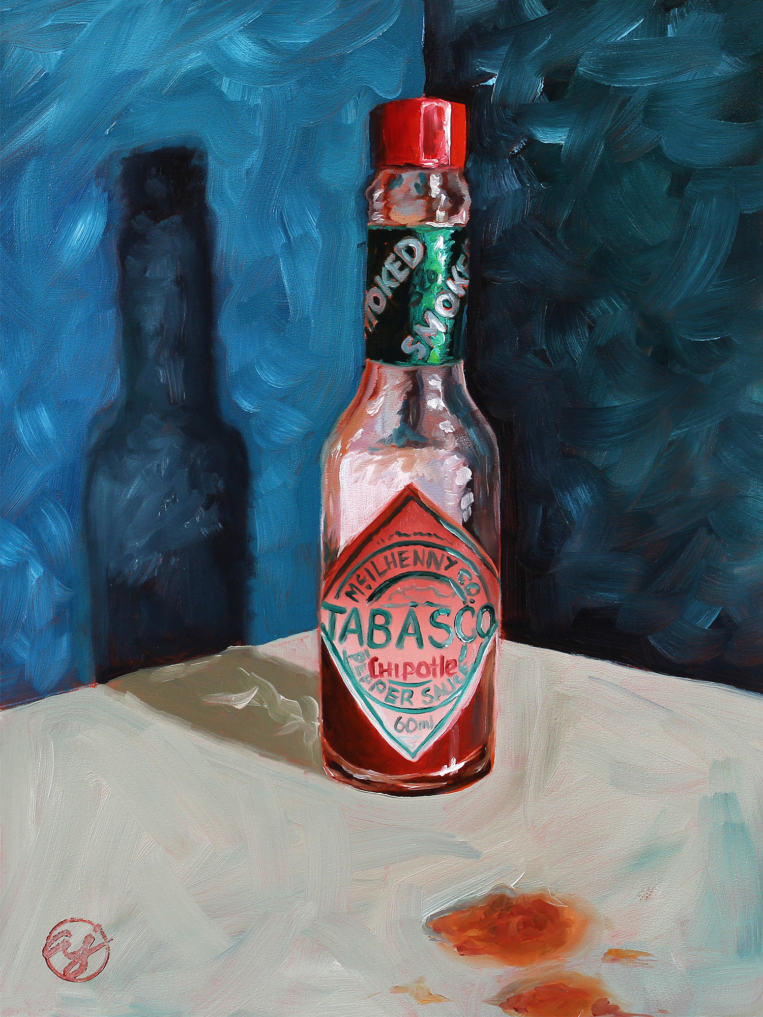 "Tabasco" 9x12" Original Oil Painting by Abra Johnson