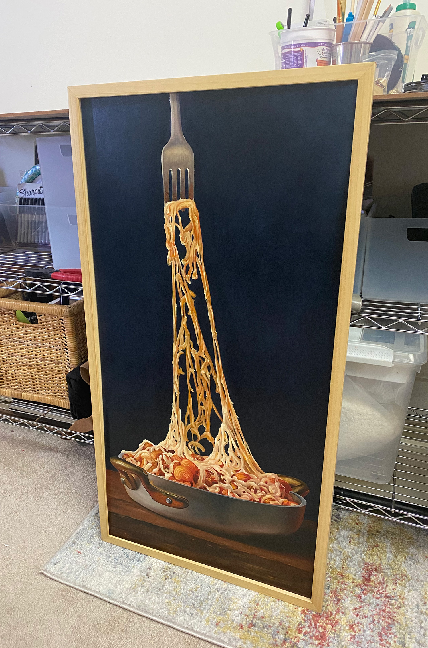 "Eiffel Tower" 18x36 Original Oil Painting by Abra Johnson