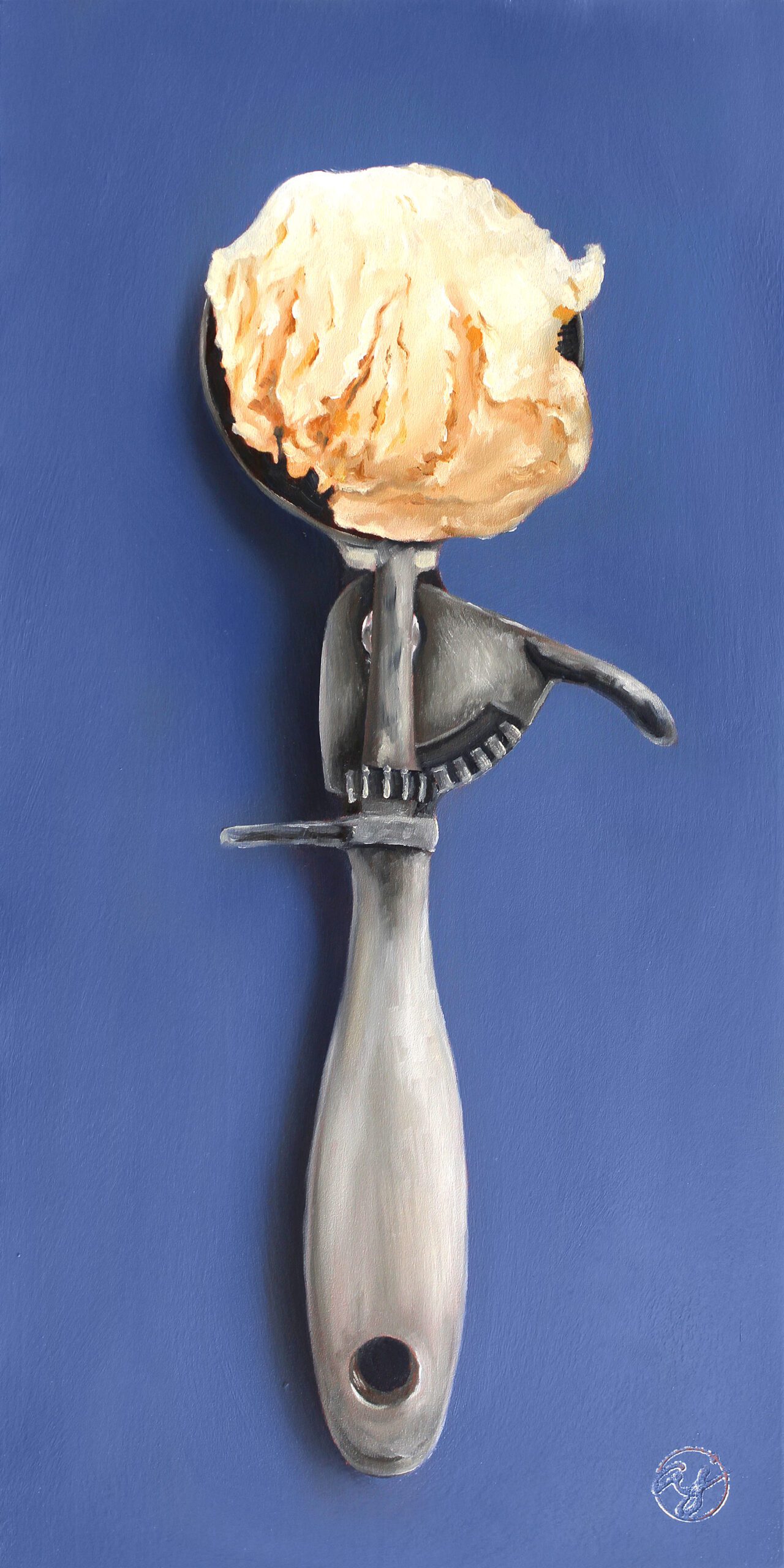 "Vanilla Scoop" 8x16" Original Oil Painting by Abra Johnson