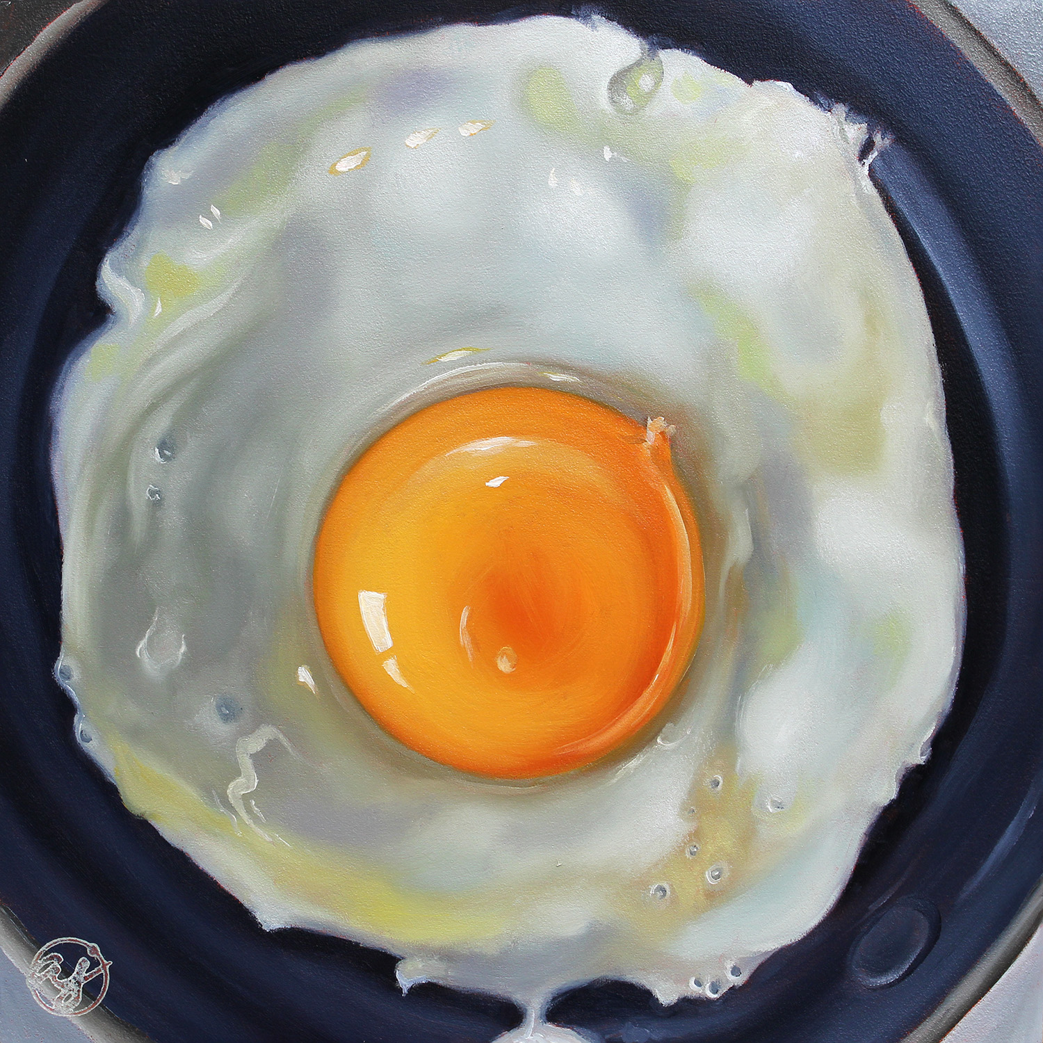 "Egg" 10x10 Original Oil Painting by Abra Johnson