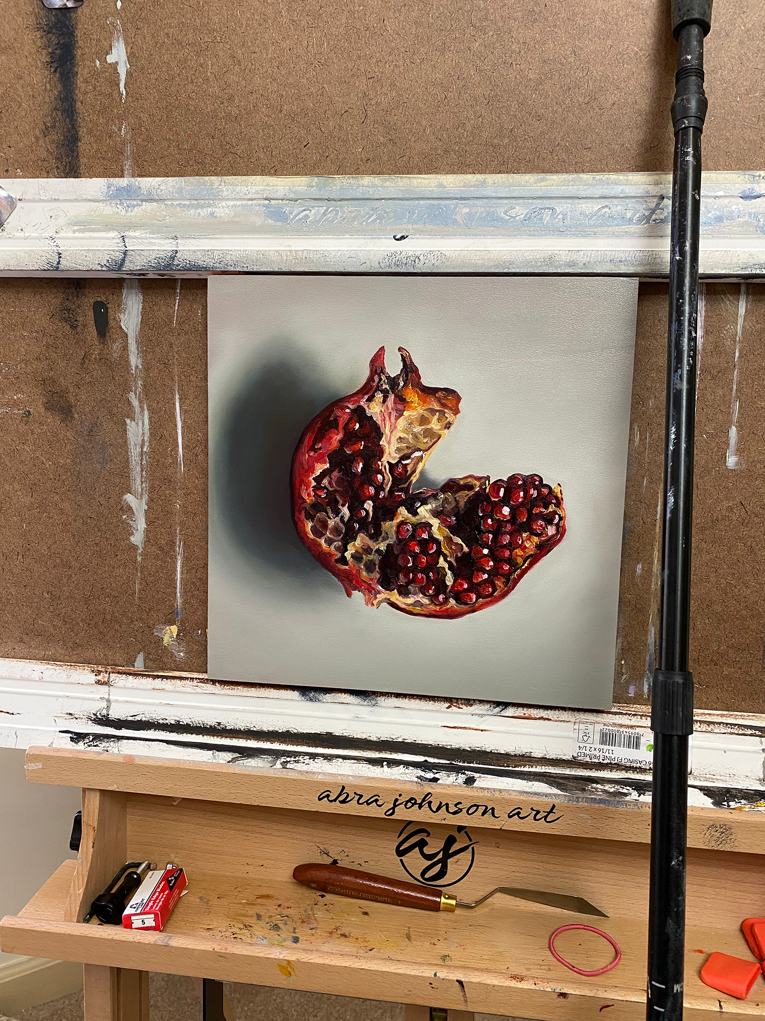 "Pomegranate" 10x10 Original Oil Painting by Abra Johnson