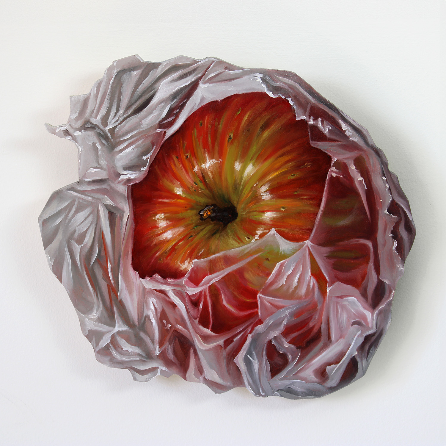 "Washington Apple" 12x12" Original Oil Painting by Abra Johnson
