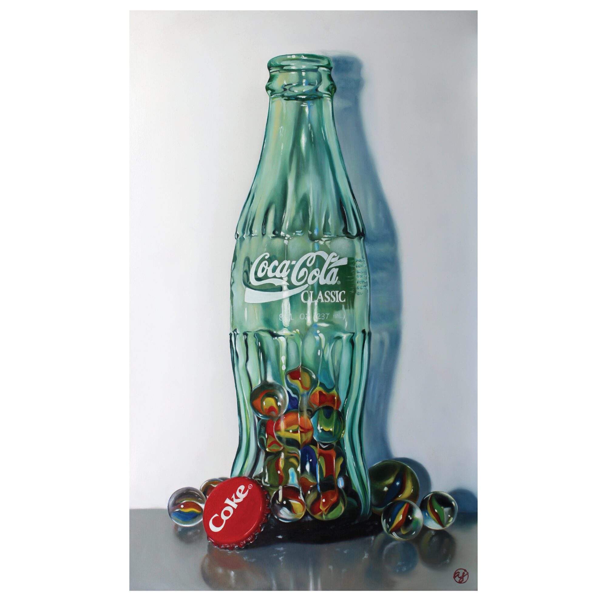 "Cola Marbles" 18x30 Original Oil Painting by Abra Johnson