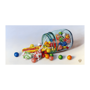 "Candy Jar II" 10x20 Original Oil Painting by Abra Johnson
