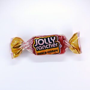 "Jolly Rancher Cherry" 4x12" Original 3D Cut-Out Oil Painting by Abra Johnson